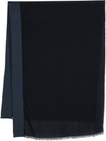 Thumbnail for your product : Johnstons of Elgin Navy Fringed Scarf