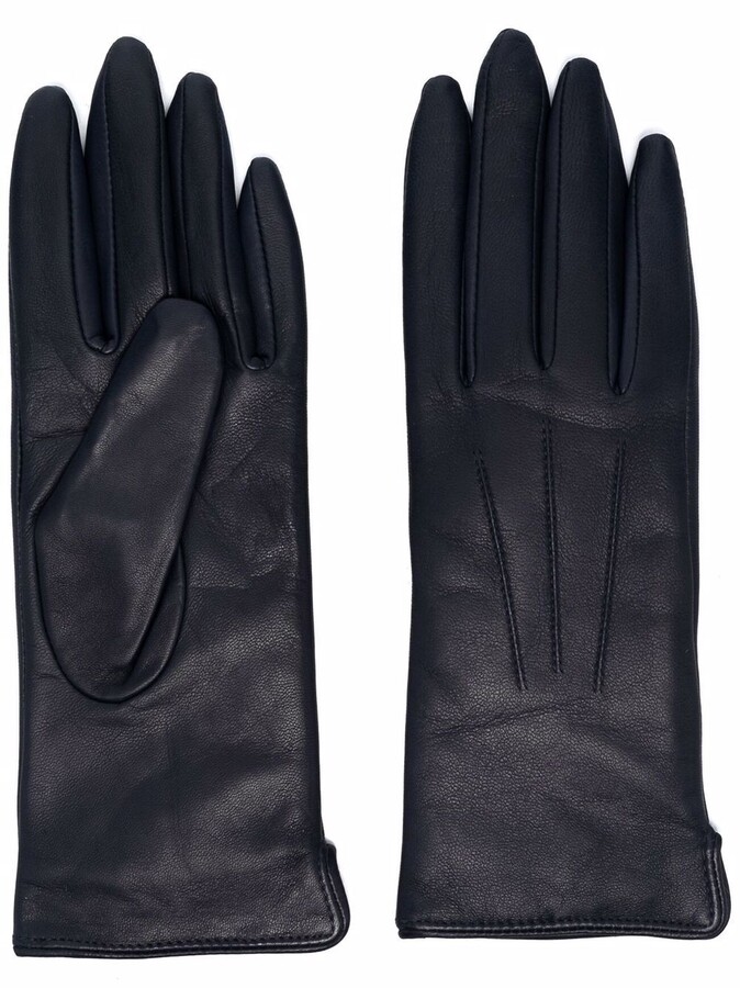 Dents Olivia Women's Leather & Elastane Driving Gloves PARCHMENT