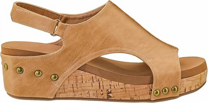 Corkys Footwear Women's Volta Smooth Sandals In Caramel