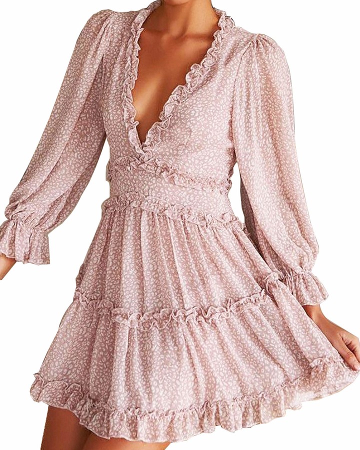 ruffle dress casual