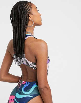 Nike printed racer back bodysuit