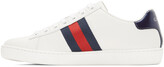 Thumbnail for your product : Gucci White 'Loved' Ace Sneakers