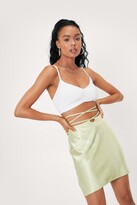 Thumbnail for your product : Nasty Gal Womens Strappy Wrap Around Mini Skirt - Green - 8