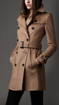 Thumbnail for your product : Burberry Mid-Length Wool Cashmere Trench Coat