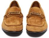 Thumbnail for your product : Burberry Solway Chain Suede Loafers - Mens - Brown