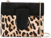 Thumbnail for your product : Ferragamo leopard print Gancio shoulder bag