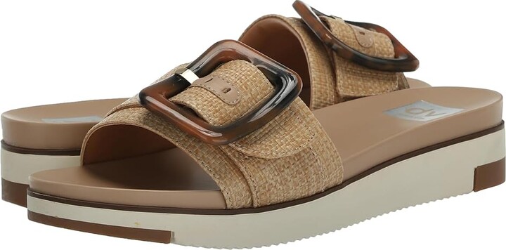 DV by Dolce Vita Caster Women's Sandals Raffia : 9.5 M, Leather