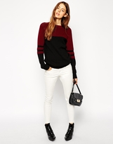 Thumbnail for your product : ASOS COLLECTION Chunky Sweater In Color Block