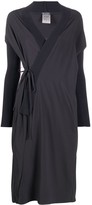 Thumbnail for your product : Kristensen Du Nord Ribbed-Knit Edge Wrap Dress