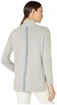 Thumbnail for your product : Nic+Zoe Zip Line Sweater (Walnut Cream) Women's Clothing