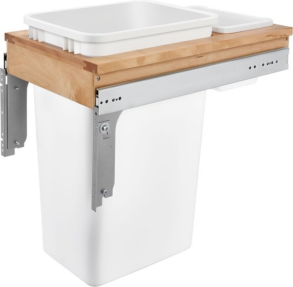 Rev-A-Shelf Rev-A-ShelfPulloutTrashCanFull-HeightCabinet50qt.4WCTM-1550DM1-343-FL