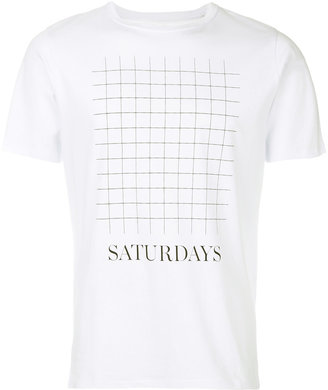Saturdays NYC grid T-shirt