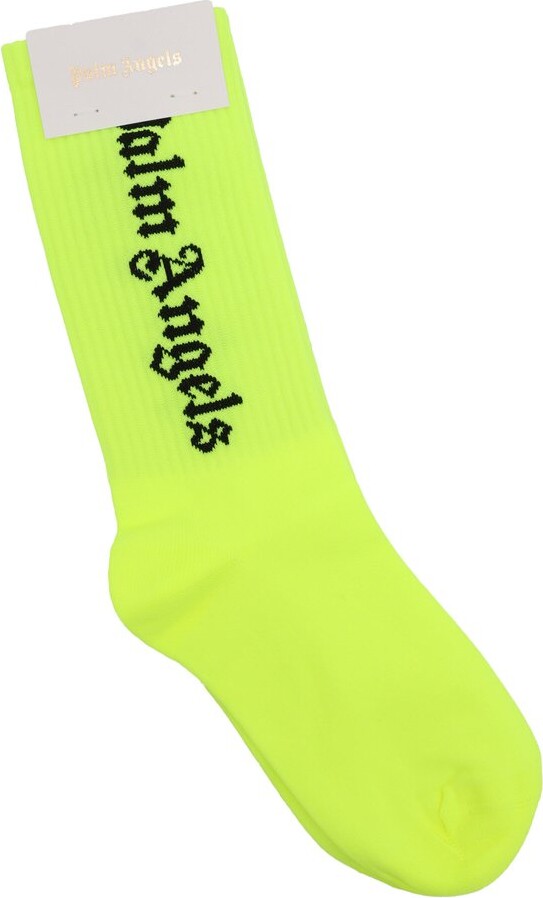 Palm Angels Kids Logo Intarsia Socks