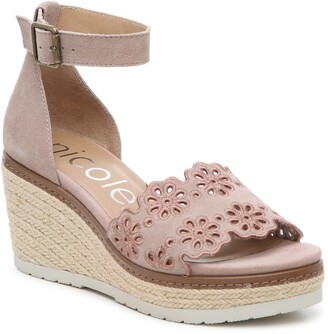 nicole espadrille wedge sandal