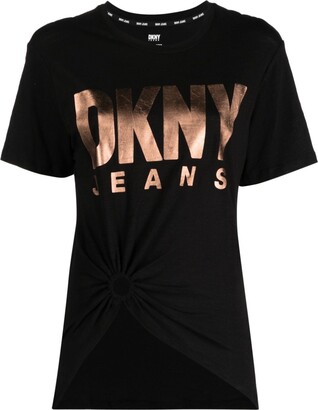 DKNY Brand T shirt White DKNY T shirt Cotton T shirt for women –