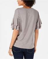 Thumbnail for your product : Style&Co. Style & Co Ruffle-Sleeved Top, Created for Macy's