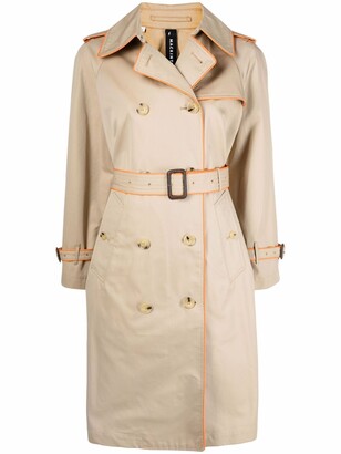 MACKINTOSH Norrie contrasting trim trench coat