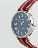 Thumbnail for your product : Timex Fairfield Avenue Reversible Nato Watch With Blue Dial Exclusive To Asos
