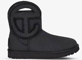 UGG X TELFAR logo-embroidered leather ankle boots