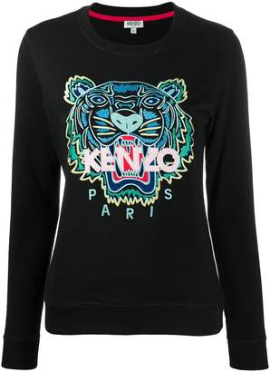 Kenzo tiger-embroidered sweatshirt
