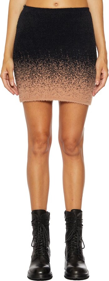 Ottolinger High Waist Gradient Knitted Mini Skirt
