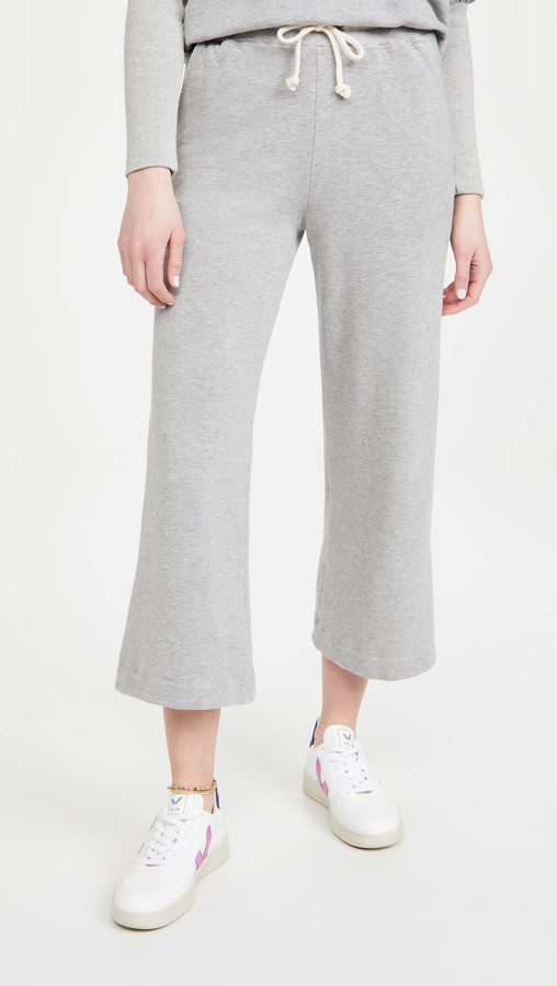 grey cropped joggers womens