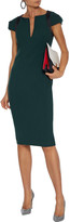 Thumbnail for your product : Amanda Wakeley Satin-trimmed Cady Dress