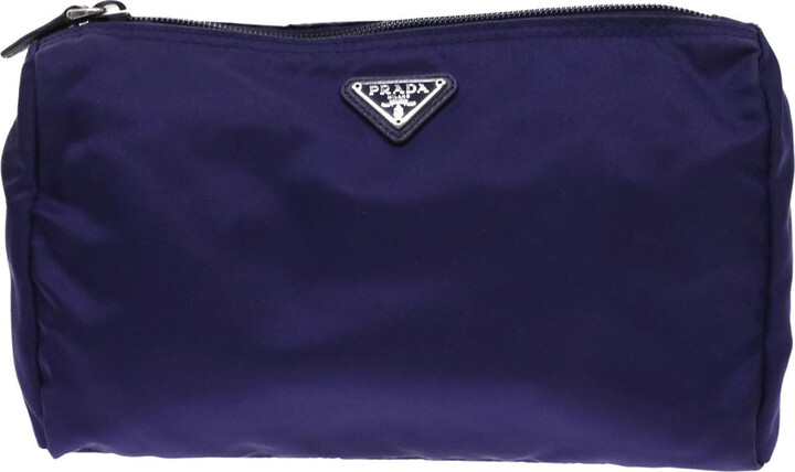 Prada Pre-owned Women's Leather Clutch Bag - Purple - One Size