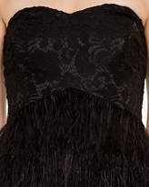 Thumbnail for your product : Le Château Satin & Feather Mini Dress