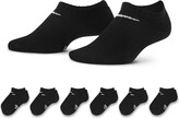 Thumbnail for your product : Nike Dri-FIT Little Kids' No-Show Socks (6 Pairs) in Black