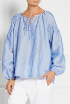 Thumbnail for your product : Co Ramie-blend Top - Light blue