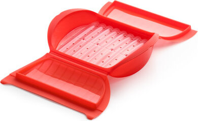 Lekue Steam Cooker With Tray & 10 Minute Cookbook, 3-4 p.