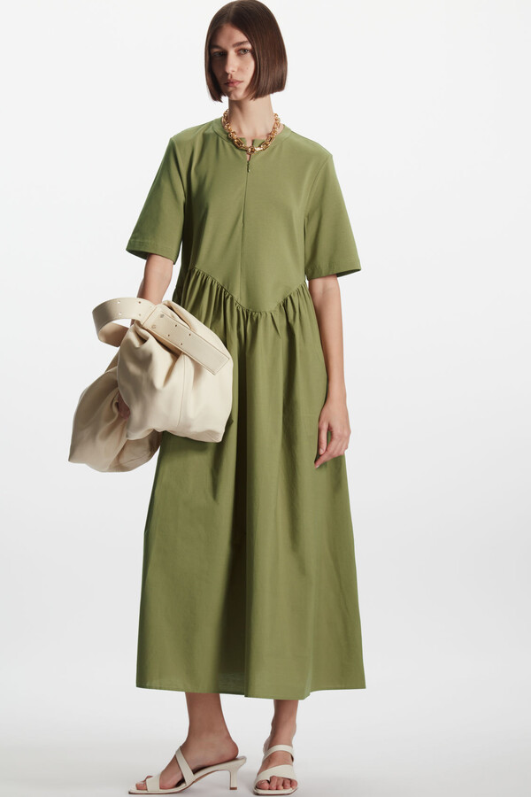 COS Oversized Asymmetric-Waist Dress - ShopStyle