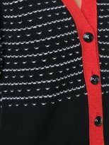 Thumbnail for your product : Barrie cashmere panelled cardigan