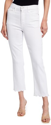Alice + Olivia Jeans Stunning Scallop 