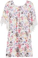 Thumbnail for your product : boohoo Gaby Floral Print Crochet Sleeve Dress
