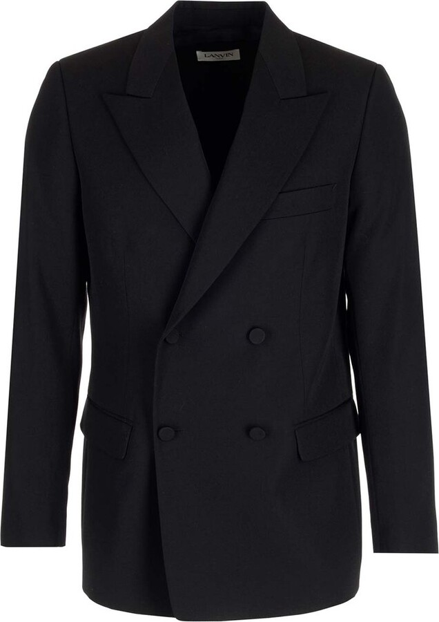 Lanvin Double-Breasted Long-Sleeved Blazer