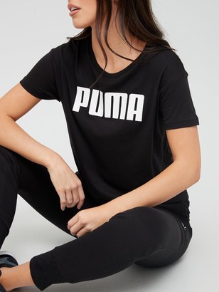 Puma Ready To Go Logo Tee - Black