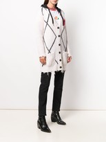Thumbnail for your product : RED Valentino Knitted Heart Hooded Cardigan