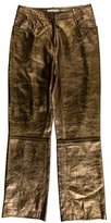 Thumbnail for your product : Celine Metallic Leather Pants