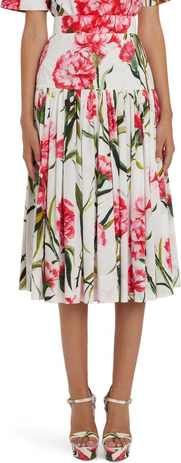 Cotton-poplin Midi Skirt | ShopStyle