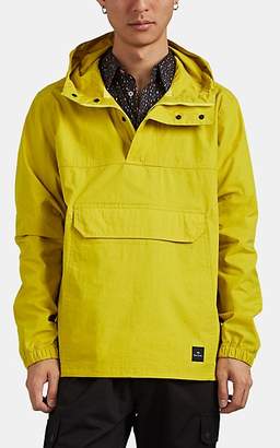 Paul Smith Men's Cotton-Blend Ripstop Half-Zip Hooded Anorak - Yellow