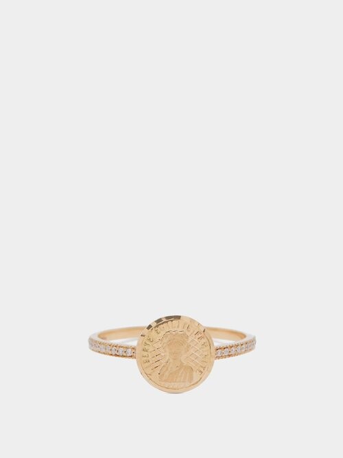 Anissa Kermiche Louise D'or 18kt Gold & Diamond Ring - ShopStyle