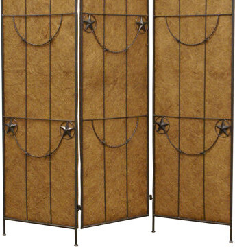 Loon Peak Lomba 60 X 72 Brown Metal Lone Star - Screen