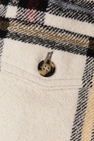 Thumbnail for your product : Etoile Isabel Marant Ervey Checked Flannel Jacket - Ecru