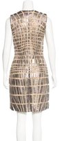 Thumbnail for your product : Naeem Khan Metallic Silk Dress