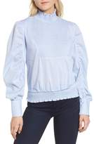 Thumbnail for your product : Chelsea28 Smocked Puff Sleeve Poplin Top