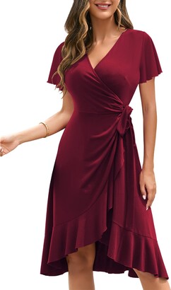 Generic Clothing for Women Formal Dresses Formal Wrap Dress Ladies
