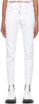 Thumbnail for your product : DSQUARED2 White Skater Jeans