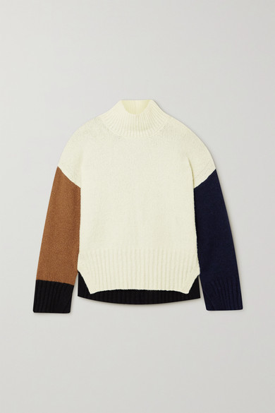 cream colored mock turtleneck